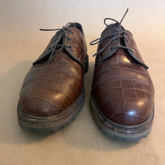 Allen Edmonds Honors Collection Haskell Brown Leather Golf Non Spike Shoes 9D - Picture 3 of 10